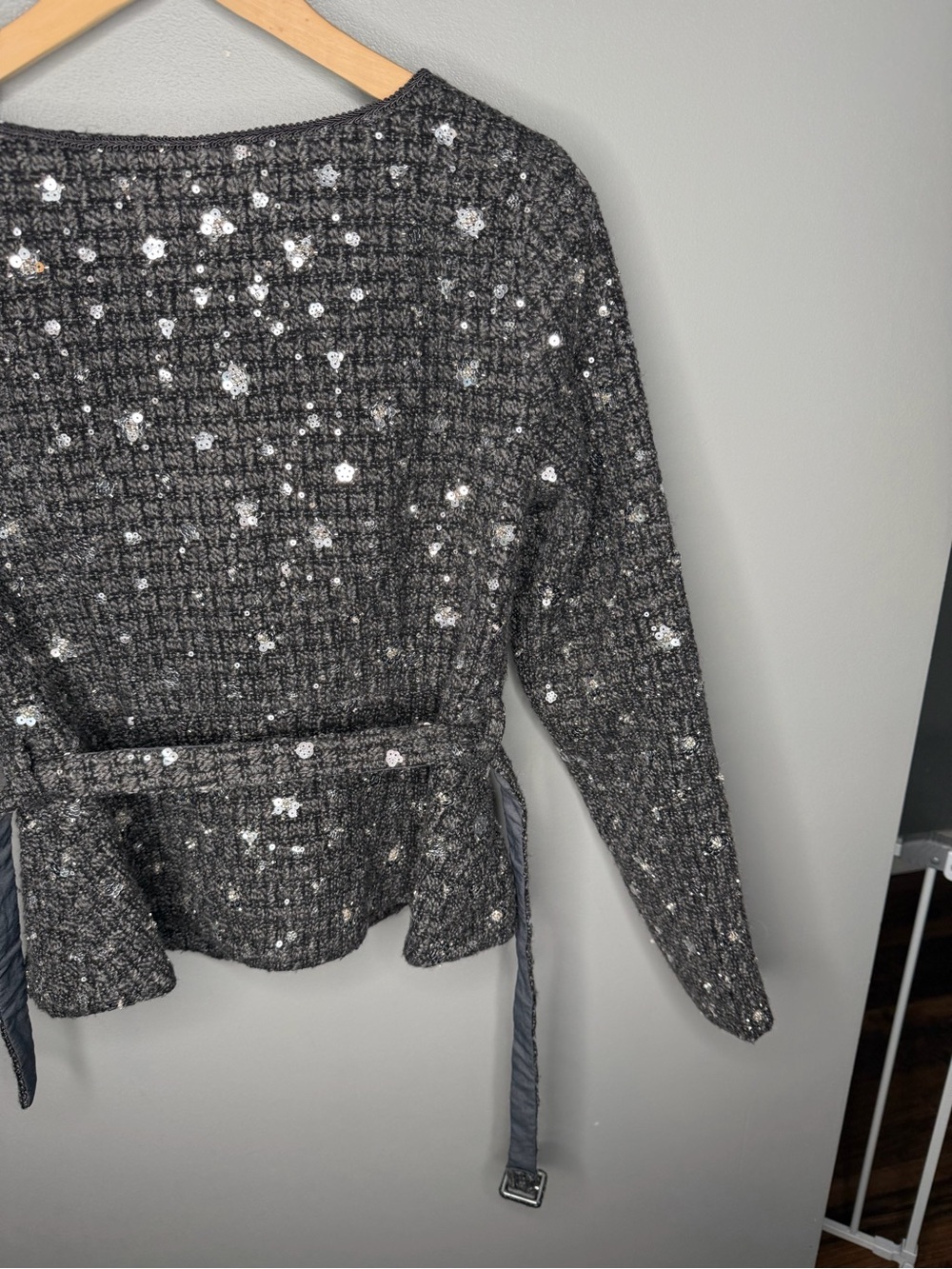ASTR the Label Carolyn Sequin Tweed Jacket - Picture 11 of 13
